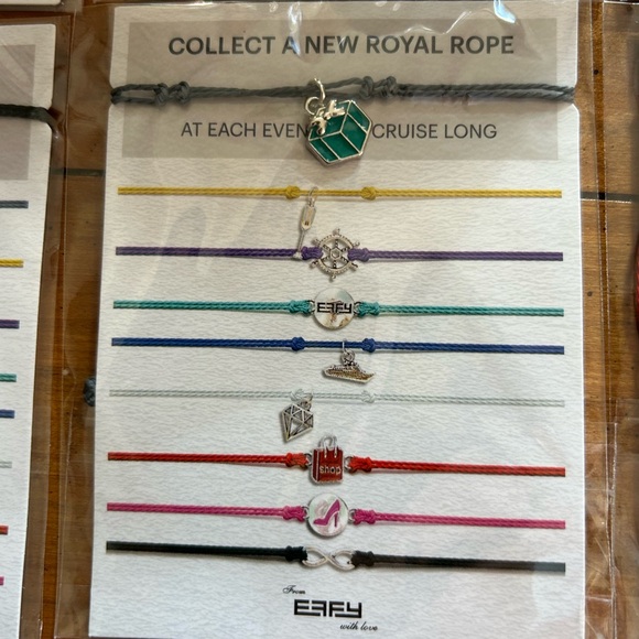 NWT in Original 10 Beautiful Bundle of EFFY Royal Caribbean Ropes Bracelets. - Picture 4 of 10